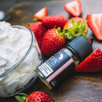 جوس سالت بی ال وی کی خامه توت فرنگی | Blvk Strawberry Cream saltnic