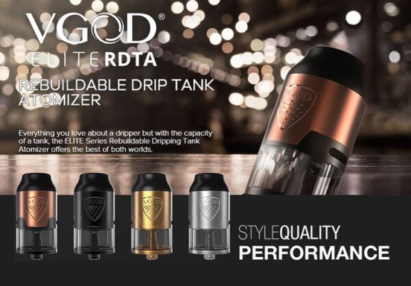 اتومایزر ویگاد الایت آر دی تی ای مشکی | Vgod Elite RDTA Atomiser