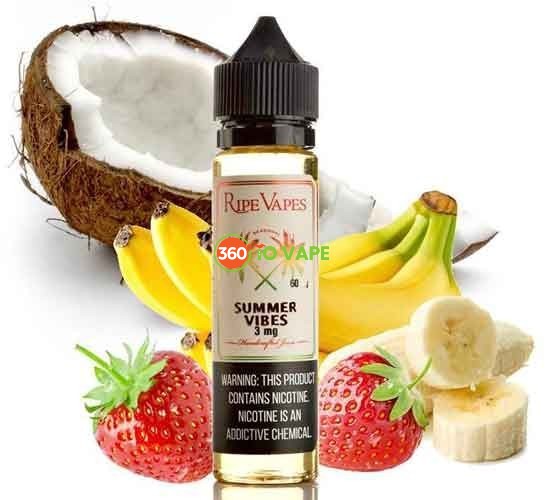 جویس توت فرنگی نارگیل رایپ ویپز | Ripe Vapes Summer Vibes 2 جویس توت فرنگی نارگیل رایپ ویپز | Ripe Vapes Summer Vibes