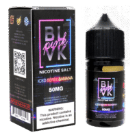 جوس سالت توت فرنگی موز یخ بی ال وی کی | Blvk Berry Banana Ice