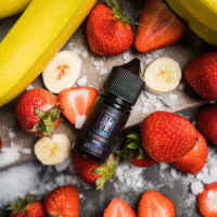 جوس سالت توت فرنگی موز یخ بی ال وی کی | Blvk Berry Banana Ice