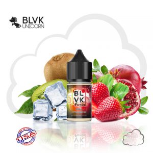 جوس سالت کیوی انار توت فرنگی بی ال وی کی | Blvk Kiwi Pom Berry Ice 