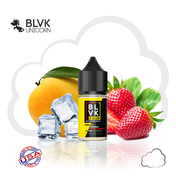 جوس سالت انبه توت فرنگی یخ بی ال وی کی | Blvk Mango Strawberry Ice