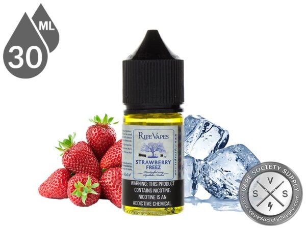 جویس سالت توت فرنگی یخ رایپ ویپز | Ripe Vapes Strawberry Freez Saltnic