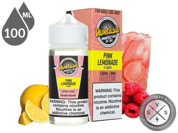 ایجوس آبمیوه تمشک و لیموناد ویپتاسیا | Vapetasia PinkLemonade Ejuice