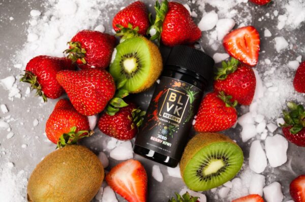 جویس توت فرنگی کیوی یخ | Blvk Iced Berry kiwi Ejuice - Image 2