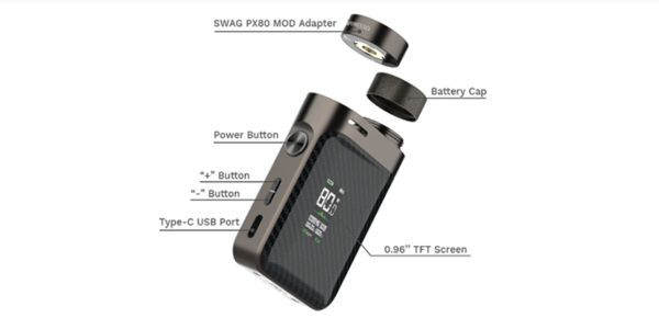 آداپتور 510 پاد ماد سواگ پی ایکس 80 ویپرسو | Vaporesso Swag PX80 Adaptador 510