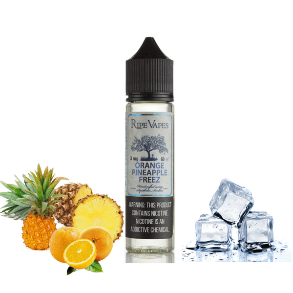 جویس پرتقال آناناس یخ رایپ ویپز | RIPE VAPES ORANGE PINEAPPLE FREEZ Juice 1 جویس پرتقال آناناس یخ رایپ ویپز | RIPE VAPES ORANGE PINEAPPLE FREEZ Juice