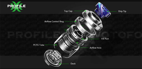 اتومایزر پروفایل ایکس آر تی ای وتوفو | Wotofo Tank Profile X RTA