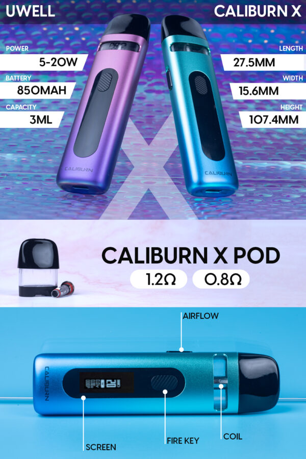پاد-کالیبرن-ایکس-یوول-uwell-caliburn-x-pod