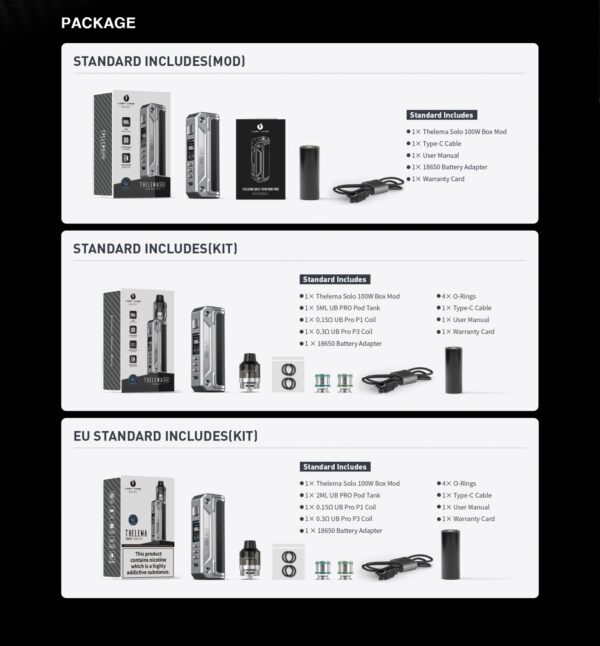 ویپ تلما سولو لاست ویپ | Lost VapeThelema Solo Kit 3 ویپ-تلم- سولو- لاست-ویپ-Lost-Vape-Thelema