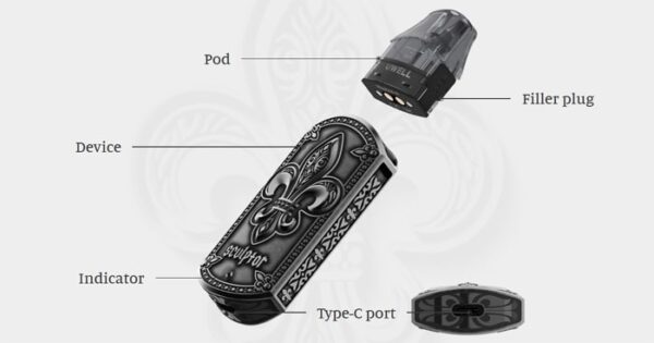 پاد-سیستم-اسکالپتور-یوول-uwell-sculptor-pod