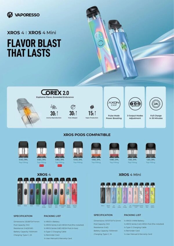 پاد-اکسراس-4-ویپرسو-vaporesso-xros-4-pod