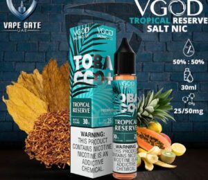 سالت توباکو تروپیکال رزرو ویگاد | VGOD Tobacco Plus Tropical Reserve SaltNic 5 سالت-توباکو-تروپیکال-رزرو-ویگاد-vgod-tobacc