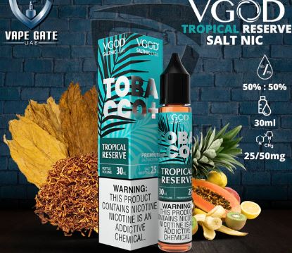 سالت توباکو تروپیکال رزرو ویگاد | VGOD Tobacco Plus Tropical Reserve SaltNic 2 سالت-توباکو-تروپیکال-رزرو-ویگاد-vgod-tobacc