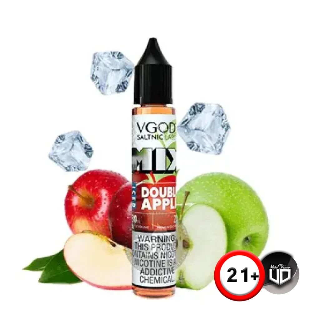 سالت دوسیب یخ ویگاد | Vgod MIX Double Apple Iced Saltnic 2 سالت دوسیب یخ ویگاد | Vgod MIX Double Apple Iced Saltnic - Image 2