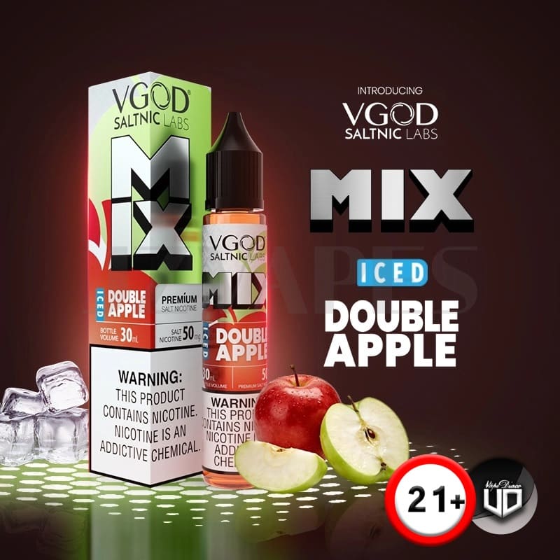 سالت دوسیب یخ ویگاد | Vgod MIX Double Apple Iced Saltnic 4 سالت-دوسیب-یخ-ویگاد-vgod-mix-double-apple-i (4)