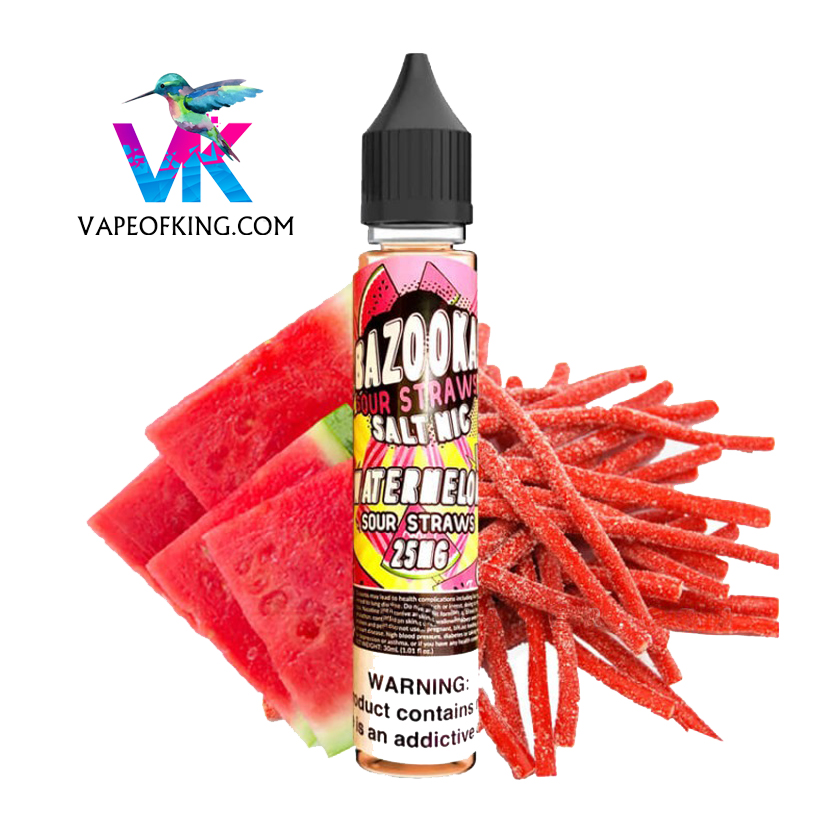 000-1.jpg جویس سالت هندوانه پاستیل بازوکا | Bazooka Watermelon Saltnic - تصویر 1