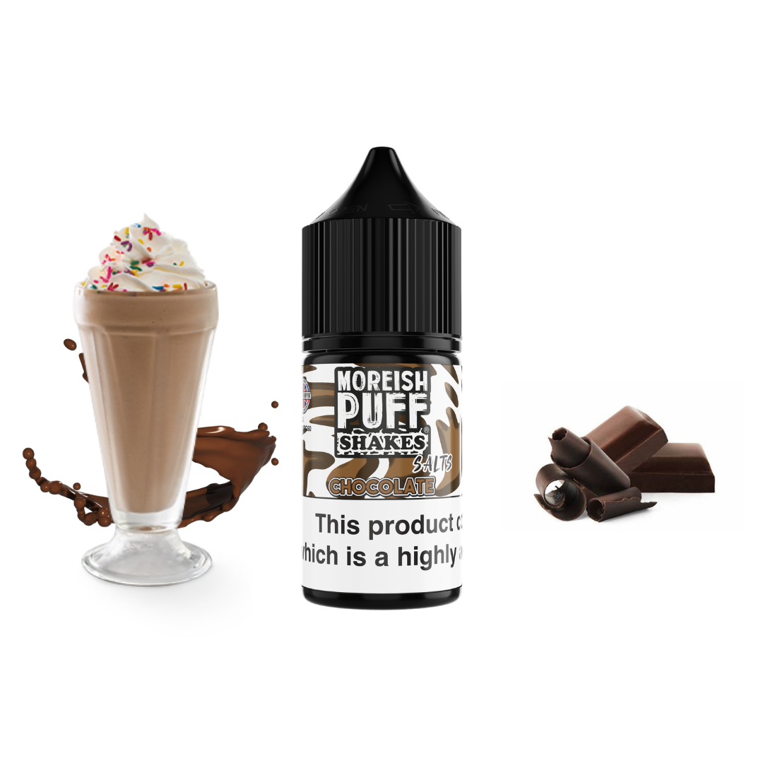 Chocolate.png سالت نیکوتین شیک شکلات موریش | Moreish Chocolate Shake Salt - تصویر 1
