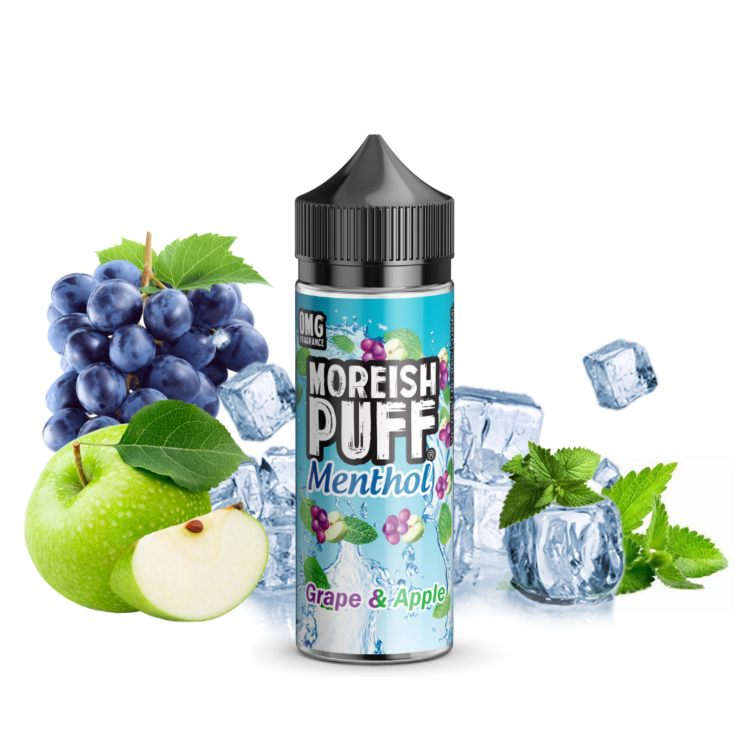 Grape-Apple-.png ایجوس انگور و سیب یخ نعنا موریش | MOREISH MENTHOL GRAPE APPLE JUICE - تصویر 1