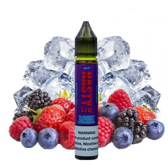 Nasty-Liq-Blueberry-Raspberry-Strawberry-550x550-min.jpg سالت تمشک بلوبری توت فرنگی یخ نستی | Nasty LIQ Blueberry Raspberry Strawberry Salt Nic - تصویر 1