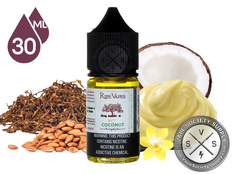VCT-Coconut-by-Ripe-Vapes-Handcrafted-Saltz-30ml-1.jpg سالت رایپ ویپز وی سی تی نارگیل | Ripe Vapes Vct Coconut Saltnic - تصویر 1