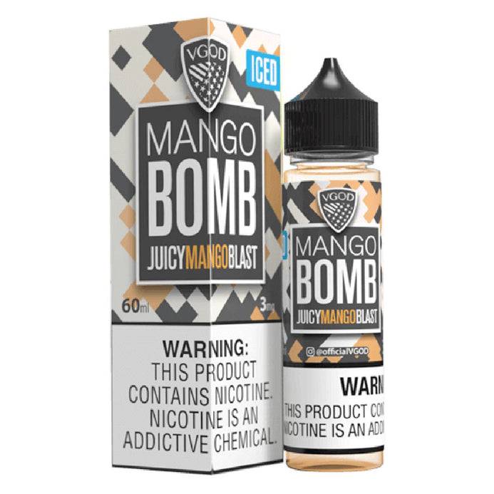 VGod-E-Liquid-Iced-Mango-Bomb-60ml-bottle-UK-01_693x.jpg جویس بمب انبه یخ (60میل) ویگاد | Vgod Bomb Mango Ice Juice - تصویر 1