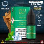 جوس سالت نیکوتین تنباکو نعنا پاد سالت | Pod Salt Menthol Tobacco Salt nic - تصویر 5