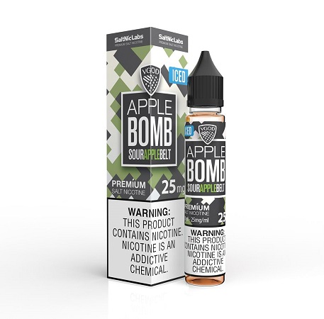 saltnic_icedapplebomb_25mg.jpg جویس سالت سیب یخ ویگاد | Vgod Apple Bomb Ice Saltnic - تصویر 1