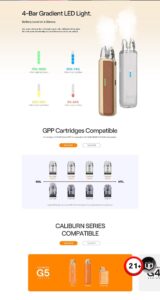پاد کالیبرن جی ۵ لایت اس ای یوول | Uwell G5 Lite SE Pod 10 پاد-کالیبرن-جی-۵-لایت-اس-ای-یوول-uwell-g5-l