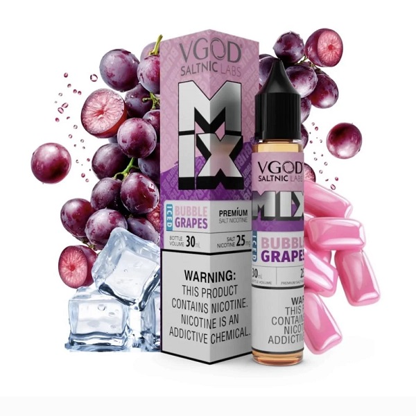 سالت آدامس انگور یخ ویگاد | Vgod Bubble Grapes Iced Salnic 4 سالت-آدامس-انگور-یخ-ویگاد-vgod-bubble-grape