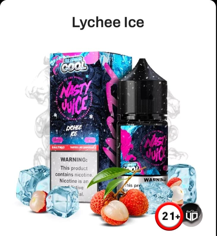 سالت لیچی یخ نستی | Nasty Lychee Ice Saltnic 2 سالت-لیچی-یخ-نستی-Nasty-Lychee-ice-saltnic