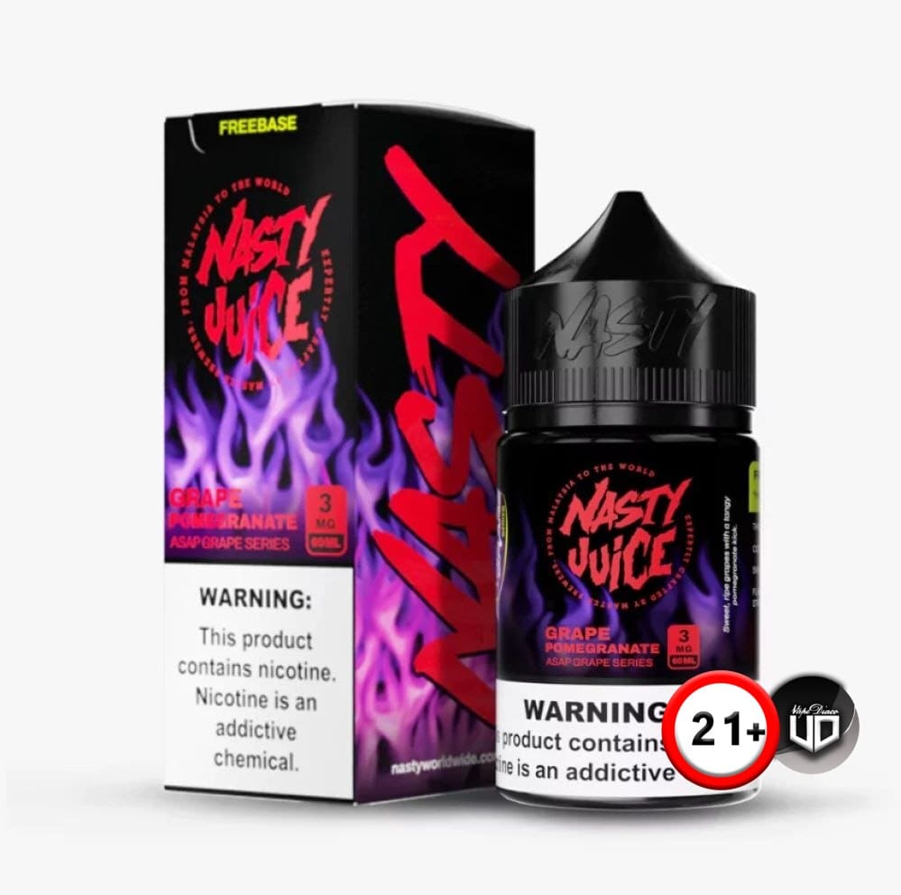 مشکل طعم و مزه نداشتن ویپ و پاد + 3 راه حل کلیدی 2 انگور و انار نستی nasty grape pomegran 5